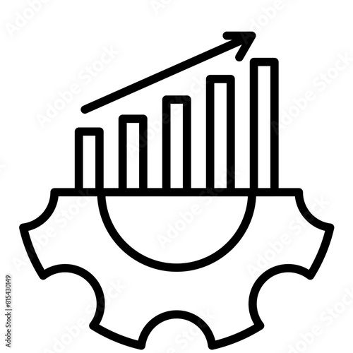 Productivity vector icon. Can be used for Mass Production iconset.