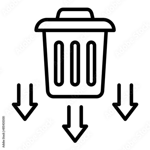 Waste Reduction vector icon. Can be used for Mass Production iconset.