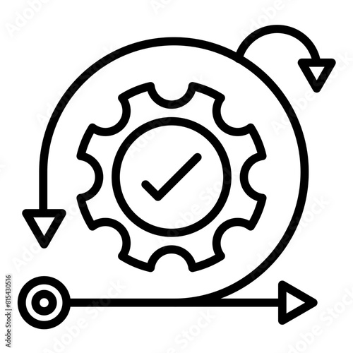Agility vector icon. Can be used for Action Plan iconset.