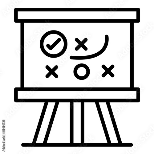 Strategy vector icon. Can be used for Action Plan iconset.