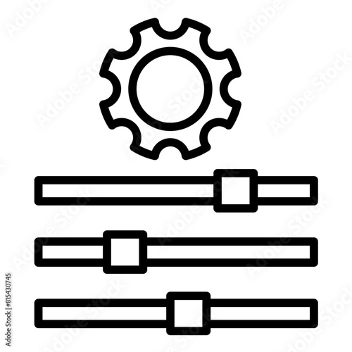 Adjustments vector icon. Can be used for Action Plan iconset.