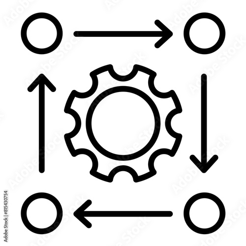 Alignment vector icon. Can be used for Action Plan iconset.