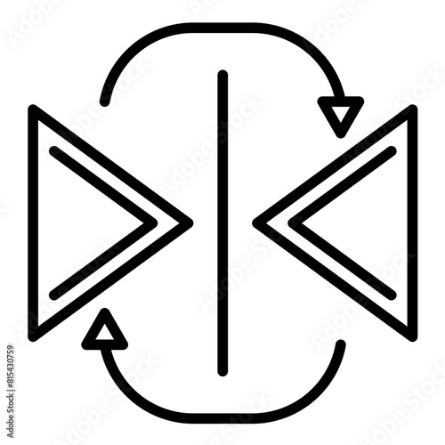 Reflection vector icon. Can be used for Action Plan iconset.