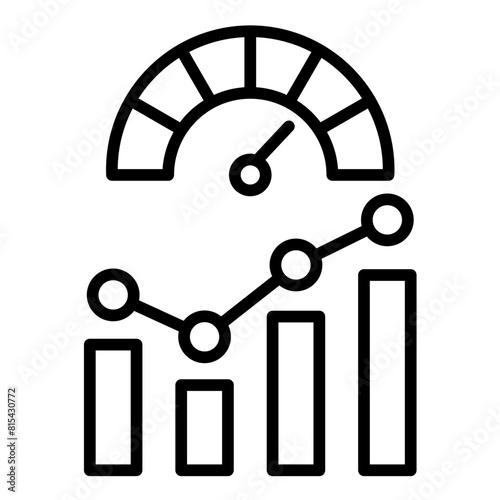 KPI vector icon. Can be used for Action Plan iconset.