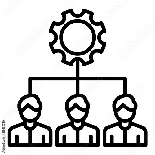 Resource Allocation vector icon. Can be used for Action Plan iconset.