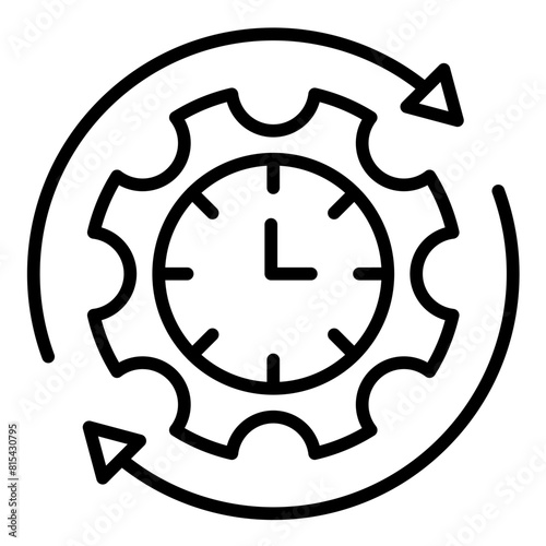 Efficiency vector icon. Can be used for Action Plan iconset.