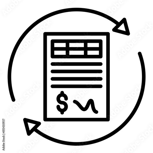 Loan Refinance vector icon. Can be used for Loan iconset.