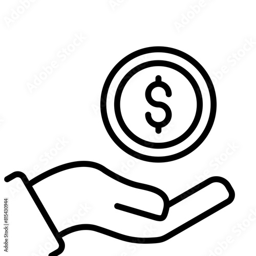 Financial Assistance vector icon. Can be used for Loan iconset.