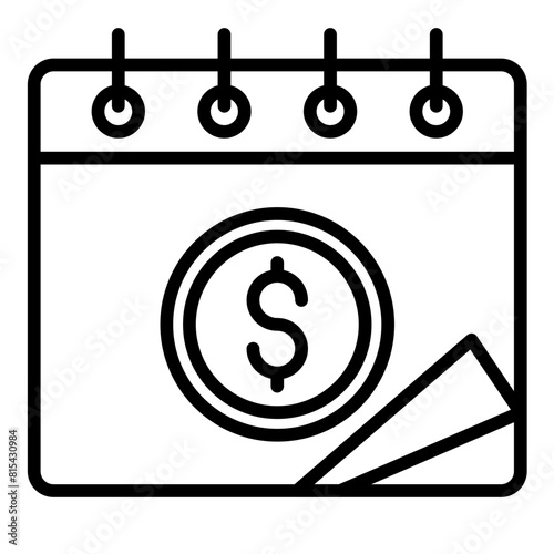 Installment Plan vector icon. Can be used for Loan iconset.