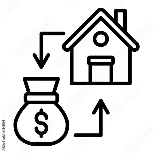 Loan Modification vector icon. Can be used for Loan iconset.