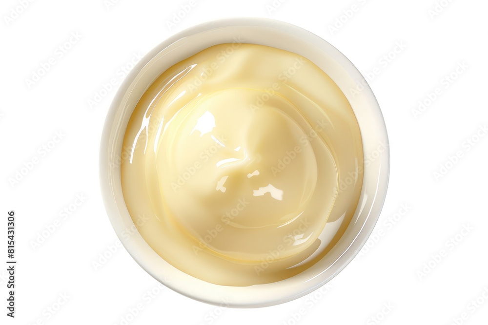 A scoop of creamy white vanilla pudding isolated on transparent background A scoop of creamy white vanilla pudding isolated on transparent background