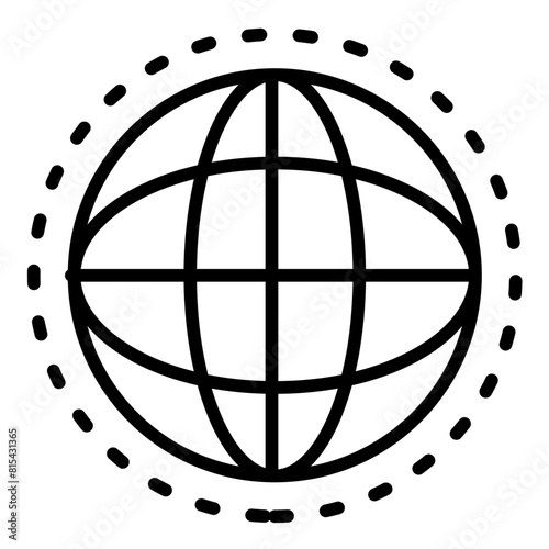 Globe vector icon. Can be used for Business and HR iconset.