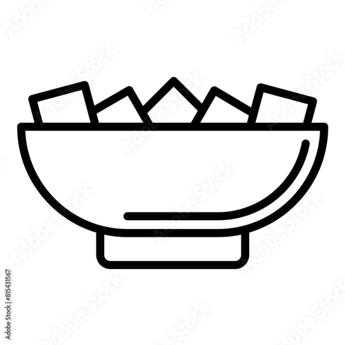 Poke Food vector icon. Can be used for World Cuisine iconset.