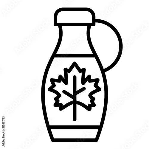 Maple Syrup vector icon. Can be used for World Cuisine iconset.