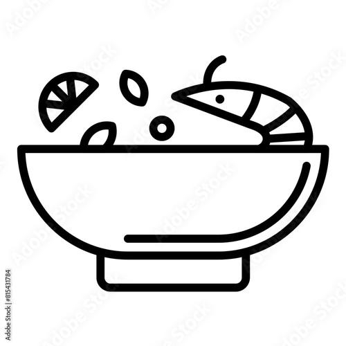 Tom Yum vector icon. Can be used for World Cuisine iconset.