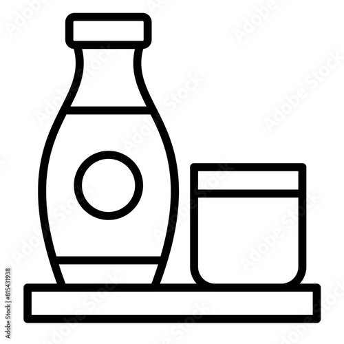 Sake vector icon. Can be used for World Cuisine iconset.