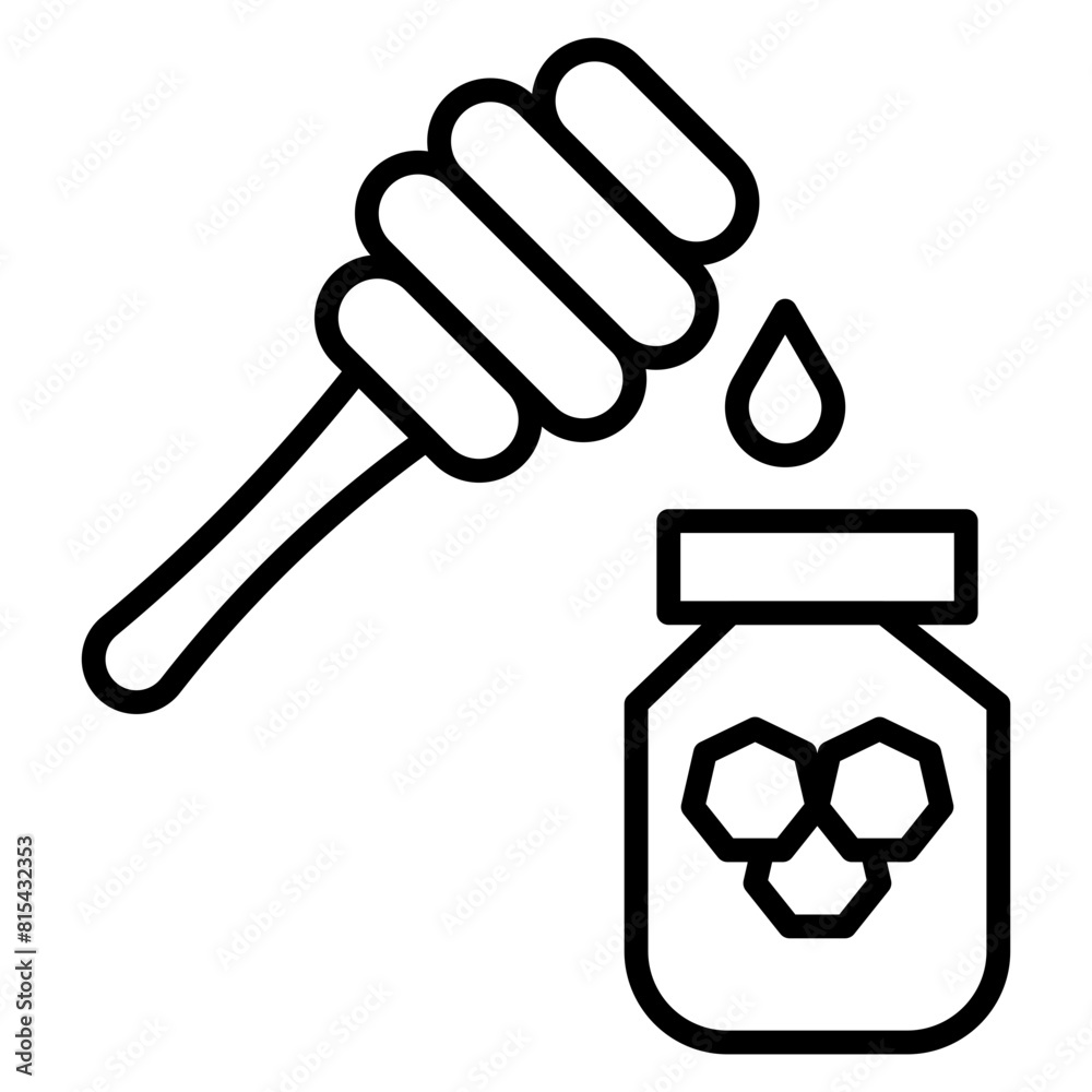 Honey vector icon. Can be used for Spa iconset. Honey vector icon. Can be used for Spa iconset.