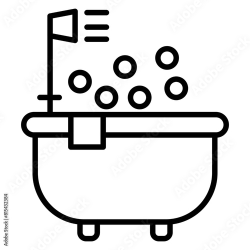 Jacuzzi vector icon. Can be used for Spa iconset.
