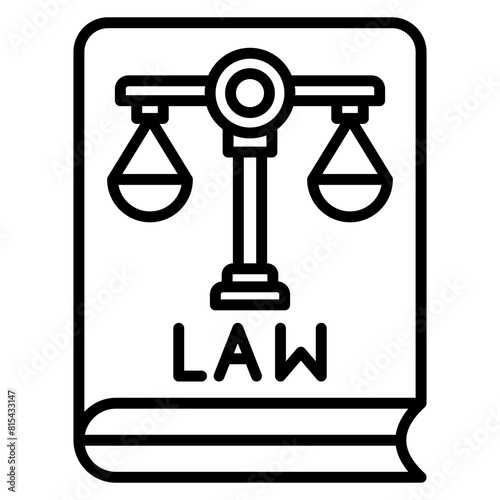 Law vector icon. Can be used for Business and Finance iconset.