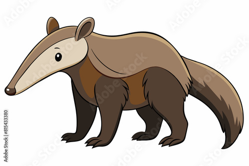 anteater cartoon vector illustration