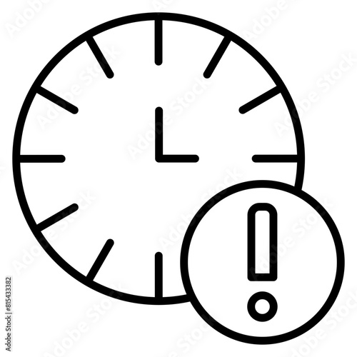Timeout vector icon. Can be used for Business and Finance iconset.