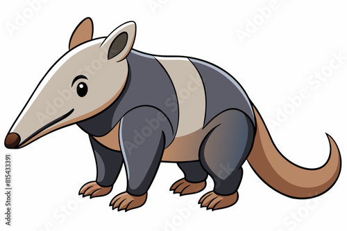 anteater cartoon vector illustration