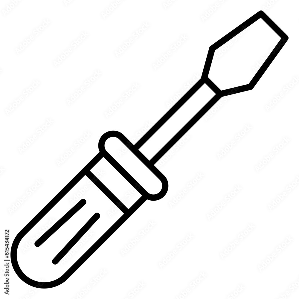 Screwdriver vector icon. Can be used for Home Improvements iconset. Screwdriver vector icon. Can be used for Home Improvements iconset.