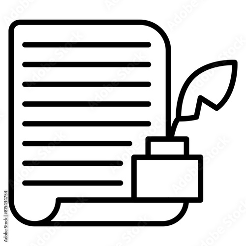 Literature vector icon. Can be used for Literature iconset.