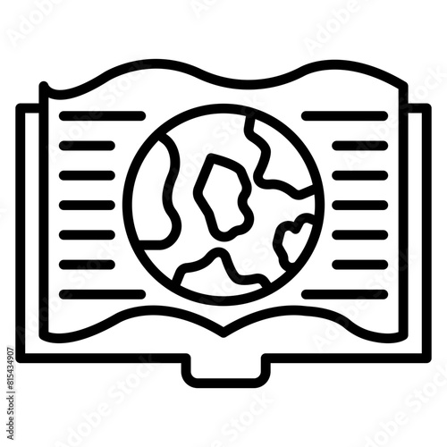 World Literature vector icon. Can be used for Literature iconset.