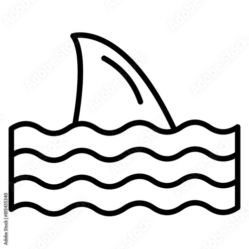Fins vector icon. Can be used for Vacation and Tourism iconset.