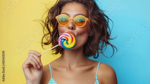 woman with a lollipop photo