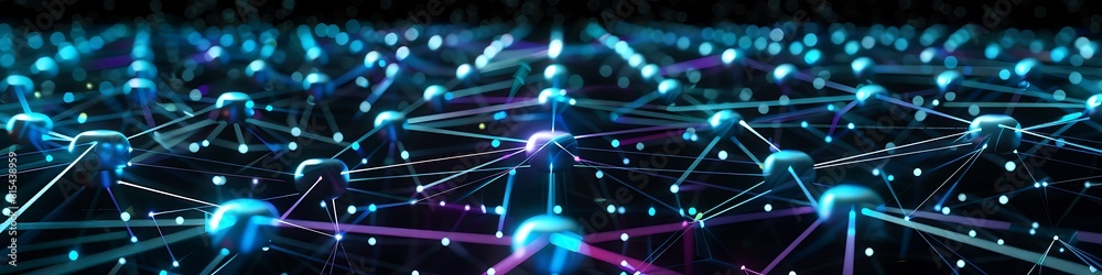 Obraz premium A futuristic depiction of a quantum computing matrix