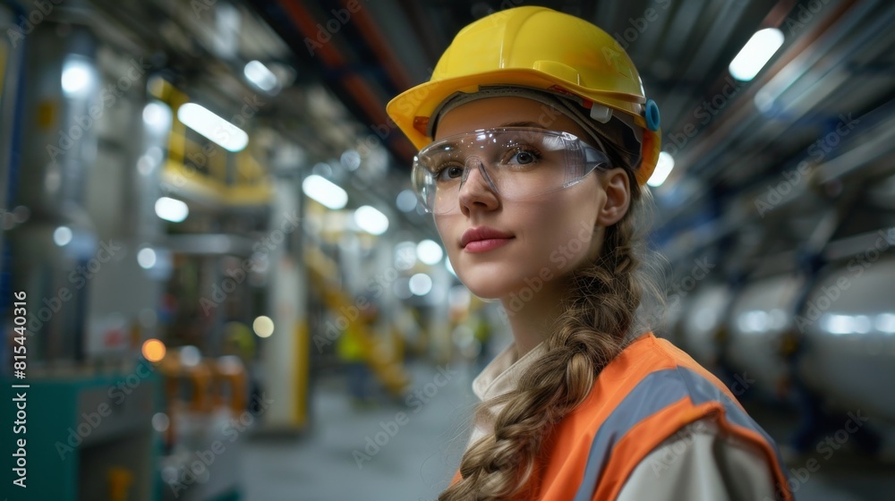 A female engineer leading a safety briefing before starting the installation work. A female engineer leading a safety briefing before starting the installation work.