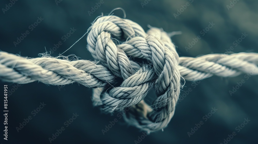 A tangled thread transforming into a perfect knot, symbolizing the complexity of success A tangled thread transforming into a perfect knot, symbolizing the complexity of success