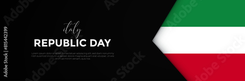 Happy Italy Republic Day June 2nd Celebration Vector Design Illustration. Template for Poster, Banner, Advertising, Greeting Card or Print Design Element