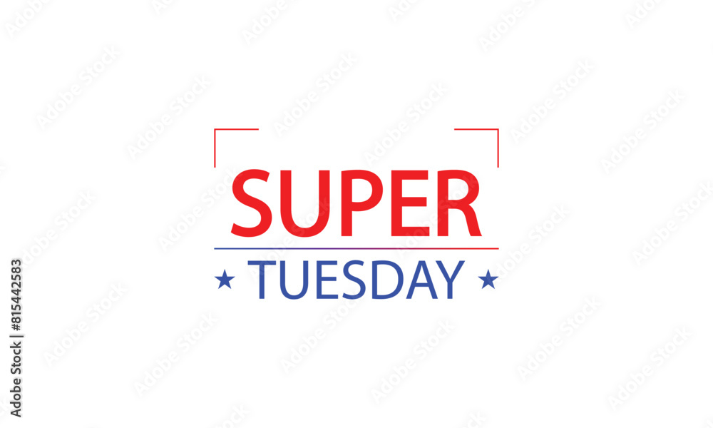 Unleashing the Power of Typography Super Tuesday Text Illustration Design Unleashing the Power of Typography Super Tuesday Text Illustration Design