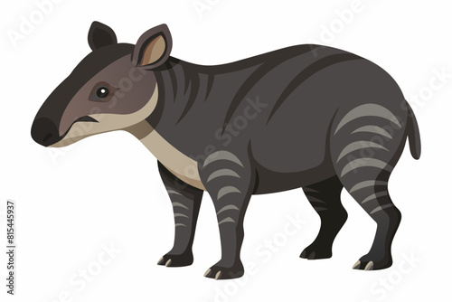 tapir cartoon vector illustration