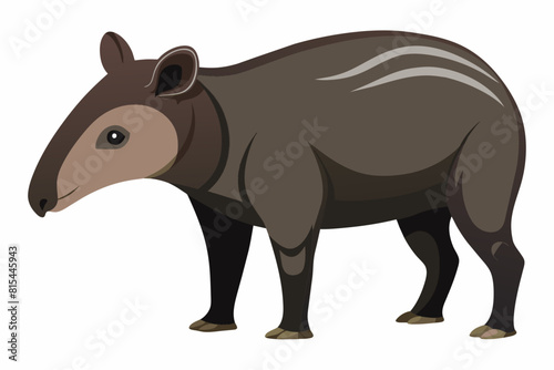 tapir cartoon vector illustration