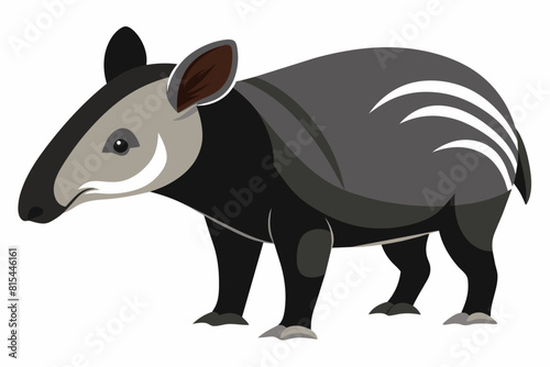 tapir cartoon vector illustration