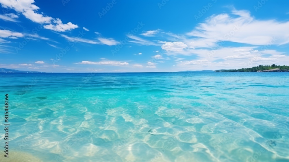 Beautiful tropical beach with blue sky and white clouds abstract texture background. Copy space of summer vacation and holiday business travel concept. Beautiful tropical beach with blue sky and white clouds abstract texture background. Copy space of summer vacation and holiday business travel concept.