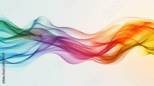 Vibrant abstract rainbow wave background for various design projects and artistic creations, color texture studio with wavy line white background ,design used for presentation cosmetic product 