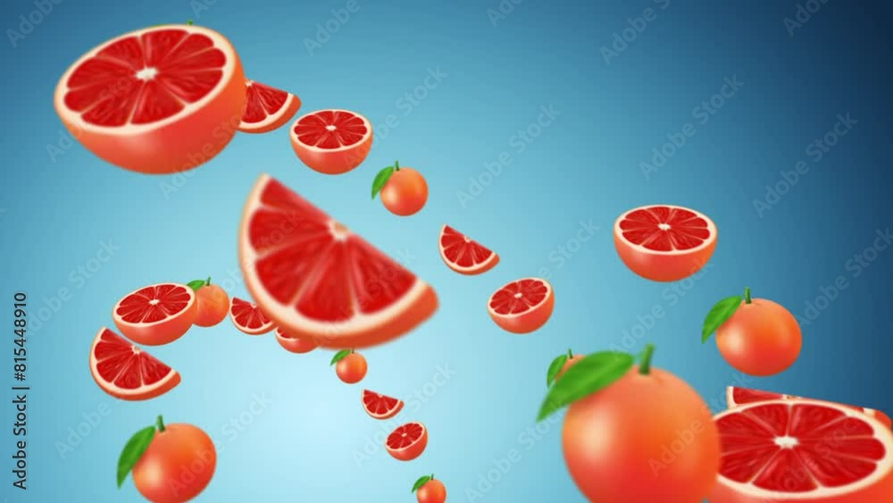 grapefruit juice background video