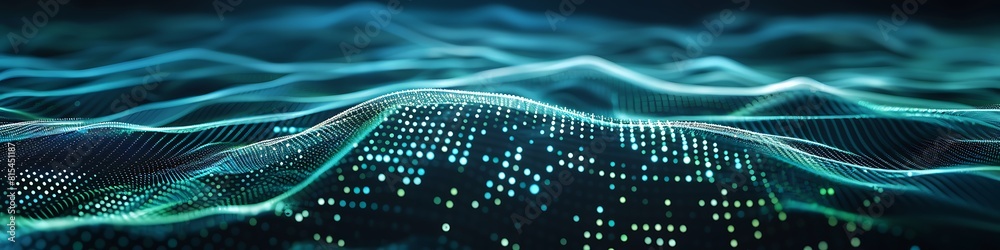 flowing network of interconnected dots and lines flowing network of interconnected dots and lines