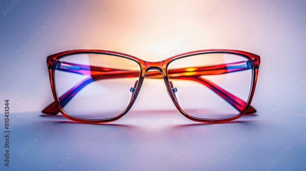 Fashionable Glasses on a White Background Fashionable Glasses on a White Background