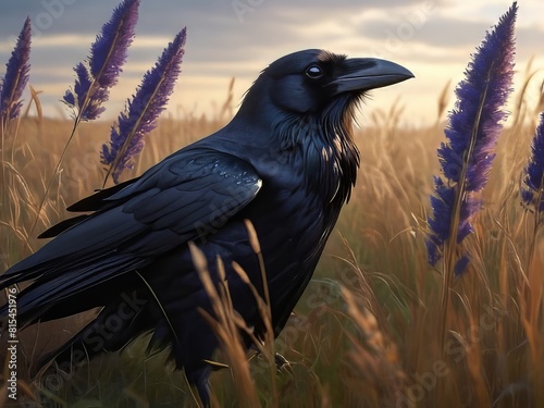 un cuervo negro