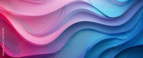 Colorful Fluid Wave Design with Pink and Blue Hues 