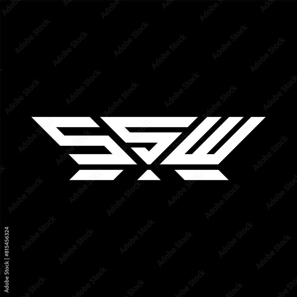 SSW letter logo vector design, SSW simple and modern logo. SSW luxurious alphabet design SSW letter logo vector design, SSW simple and modern logo. SSW luxurious alphabet design