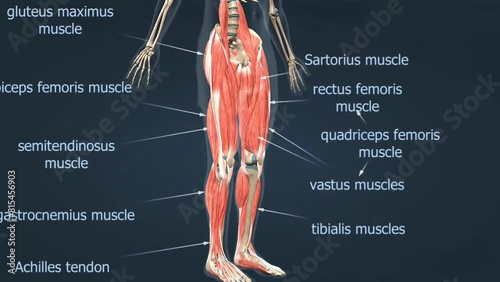 Muscles of the leg anatomy photo