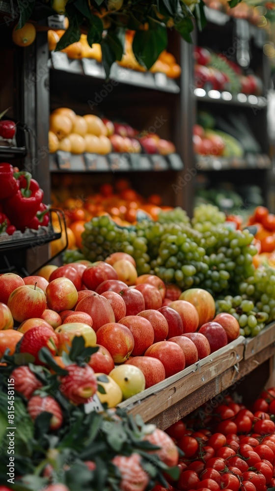 AI guide for selecting the best organic produce at a market front view Organic selector techbology tone Monochromatic Color Scheme AI guide for selecting the best organic produce at a market front view Organic selector techbology tone Monochromatic Color Scheme