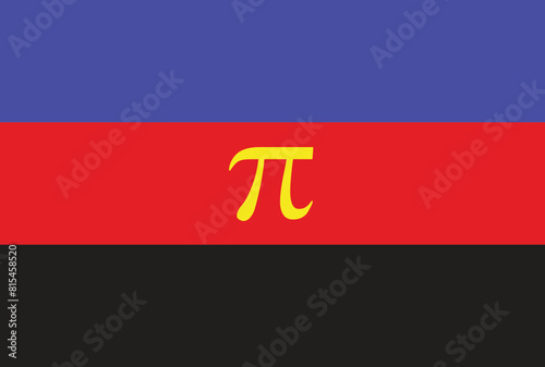Polyamory pride flag in vector format